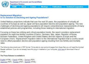 Population replacement : conspiracy