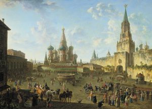 Moscow in early 1800's oil paintings, everything is overgrown with vegetation. - conspiracy