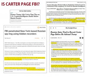 Carter Page was an FBI plant who was used in FISA memo to spy on Trump : conspiracy