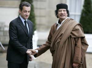 Former French president Sarkozy arrested for taking 50 million in cash from Gadhafi during 2007 election. - conspiracy