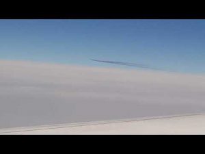 UFO over turkey, shot from plane window in 4k : conspiracy