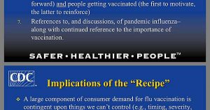 The CDC has a marketing "recipe" for the flu shot. It involves creating a perception in the media to increase consumer demand. - Imgur