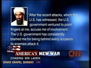 When bin laden denied being behind 911 : conspiracy