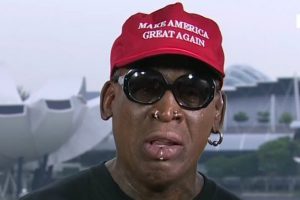 Dennis Rodman weeps over historic North Korea summit