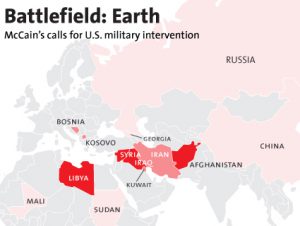 Map: All the Countries John McCain Has Wanted to Attack &ndash; Mother Jones