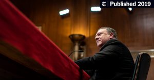 Pompeo Is Warned Against Sidestepping Congress for Conflict With Iran - The New York Times