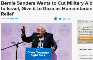 Bernie Sanders Wants to Cut Military Aid to Israel, Give it to Gaza as Humanitarian Relief - conspiracy