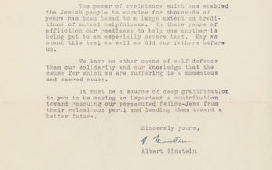 Albert Einstein letter from 1939 on Jewish refugees goes on auction block