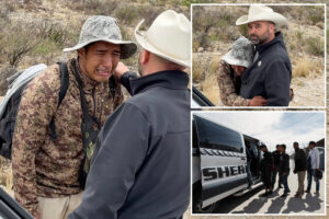 Migrant, 18, abandoned by smugglers in Texas desert found in tears