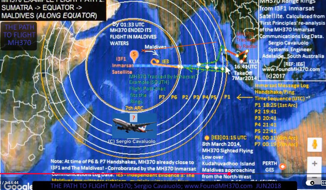 They teleported MH370 West from the Nicobar Islands to the Maldives roughly 2500km away - Ashton Forbes
