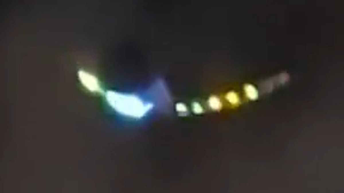 Mysterious glowing UFO hovers silently over Iran in shocking new video